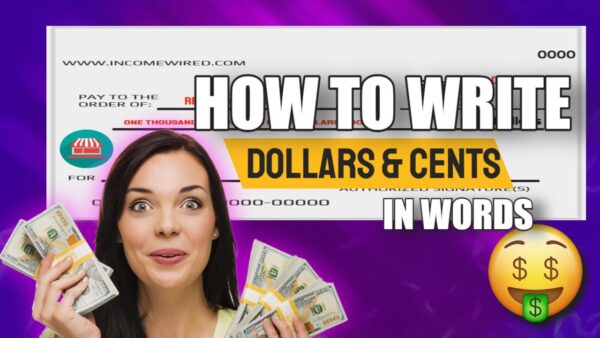 How To Write Dollars And Cents In Words Income Wired