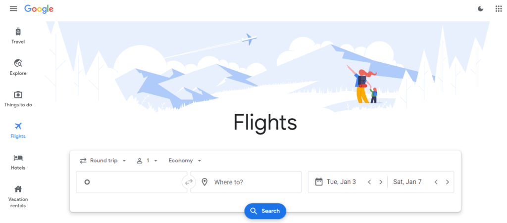 use google flights 