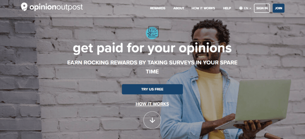 15 best survey apps to make money online- opinion outpost