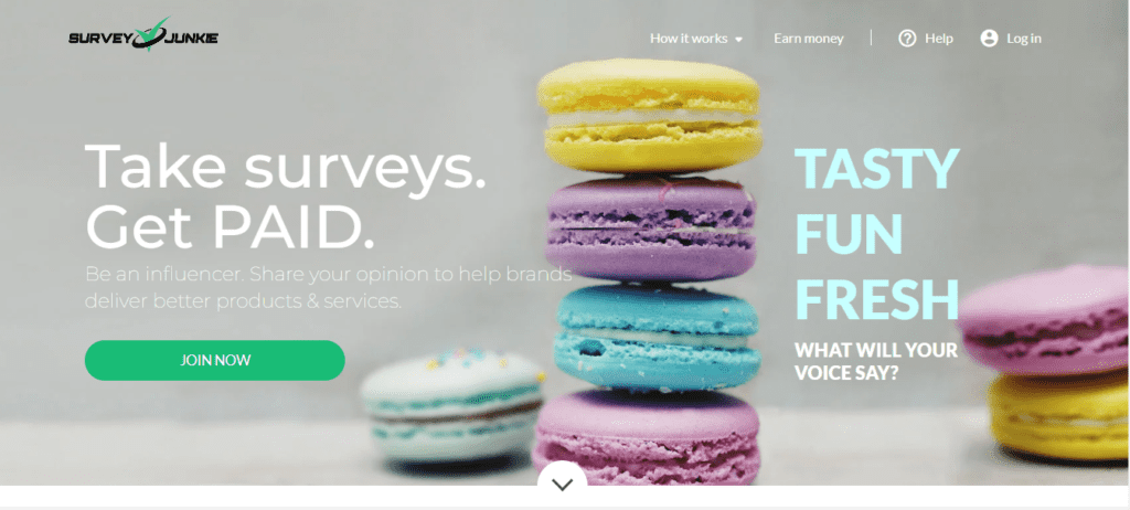 15 best survey apps to make money online- Survey Junkie 