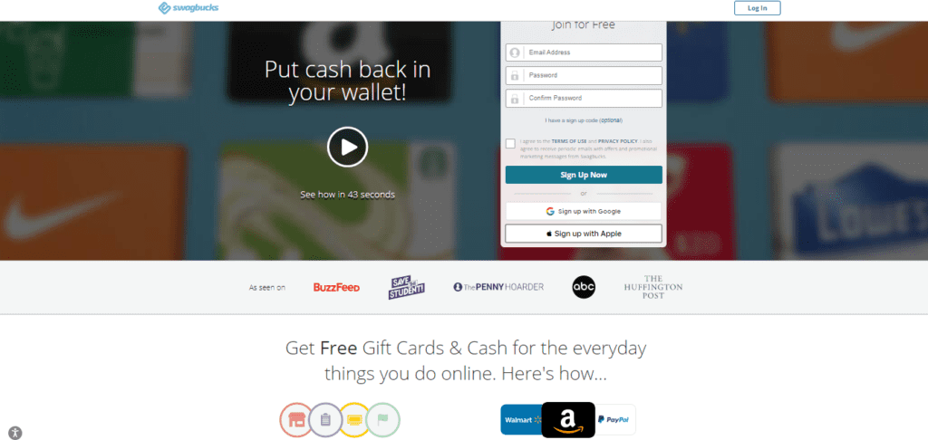 15 best survey apps to make money online- Swagbucks 