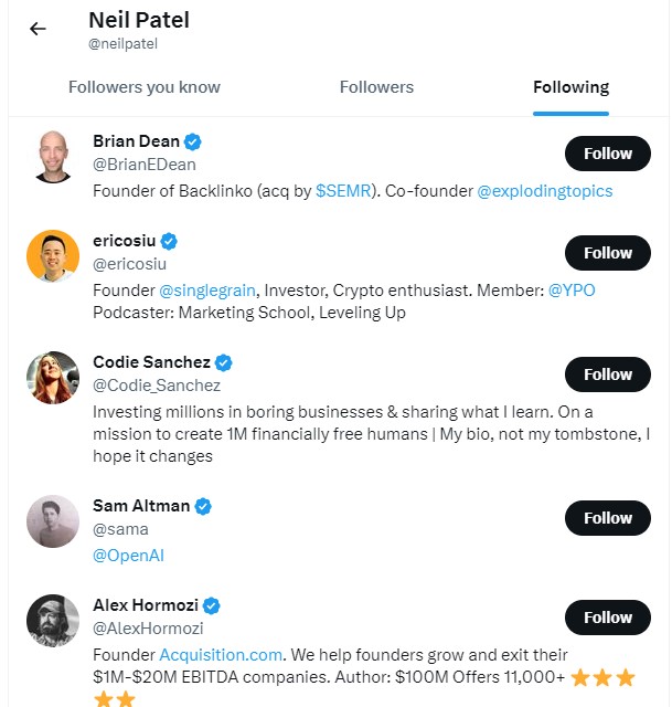 making money on twitter- follow the influencers of your niche