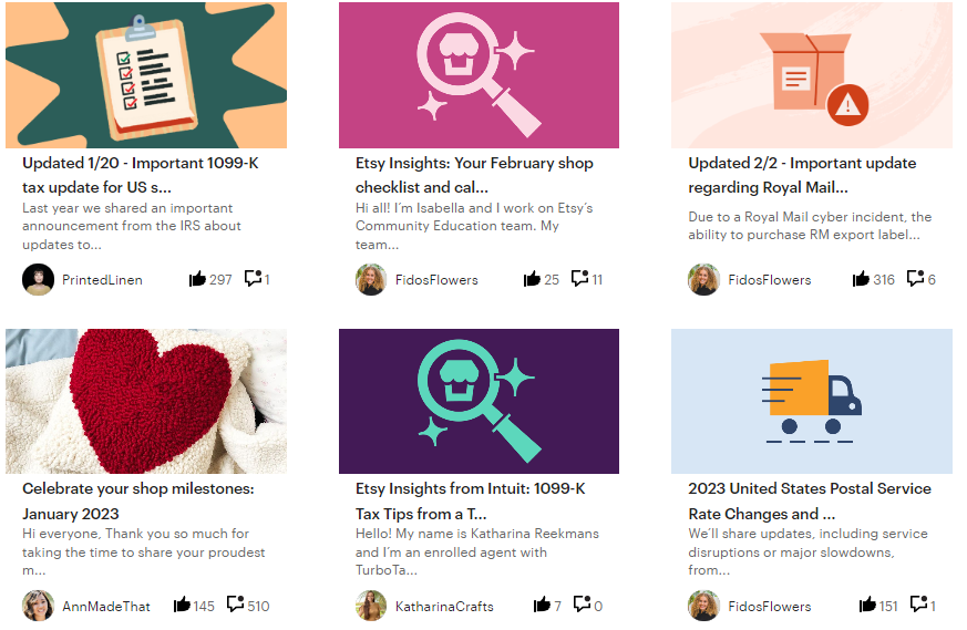 Increase etsy traffic- Participate in relevant Etsy communities and forums