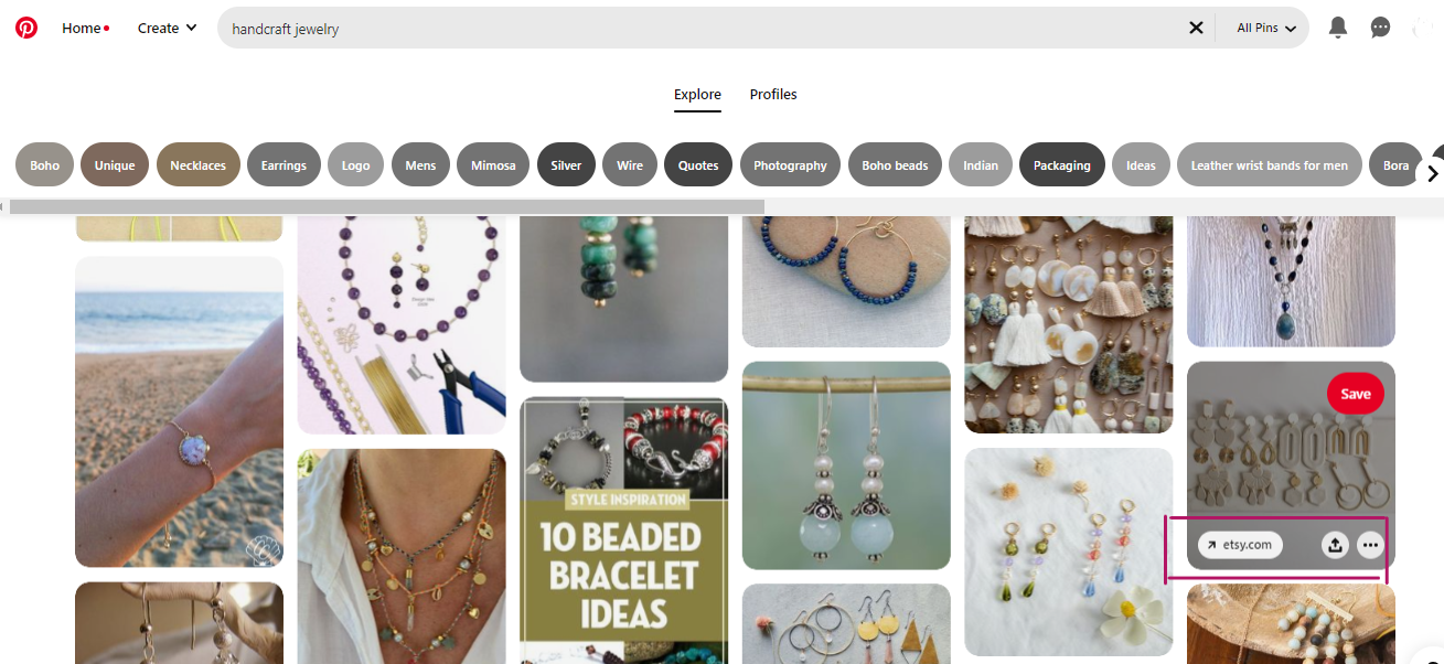 best social media source to get traffic to etsy store- Pinterest 